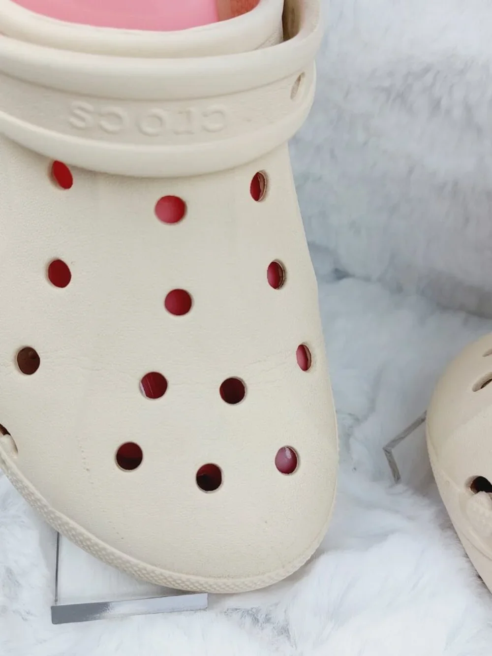 Crocs Women's Beige Baya Platform Adjustable Slip-On Casual Clogs Size 10
